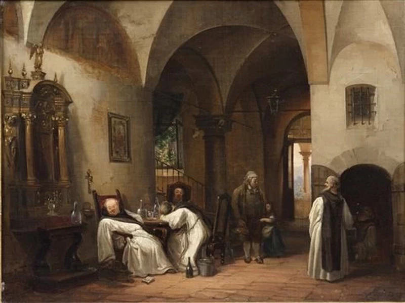 Frati nel monastero